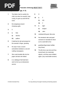Oxford Advanced Thematic Anthology Book 4 Answer