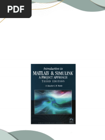 [Ebooks PDF] download Introduction to MATLAB and SIMULINK A Project Approach Third Edition Engineering Ottmar Beucher full chapters