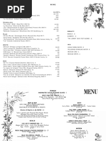 Leu Leu Menus