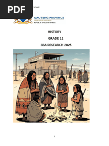 2025  HISTORY  GRADE 11 RESEARCH TASK