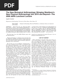 New Biological Anthropology PDF
