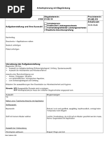 Arbeitsplanung Mit Begründung Nachmittag