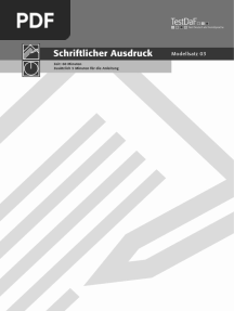Test DaF Modellsatz 03 Schriftlicher Ausdruck