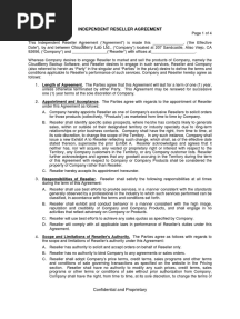 Cloudberry Saas Reseller Agreement