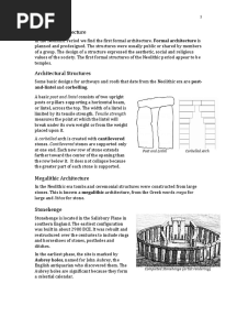 Neolithic Architecture: and - Lintel and Corbelling