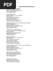 Lagu Selamat Tahun Baru Cina