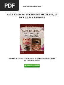 Face Reading in Chinese Medicine 2e by Lillian Bridges