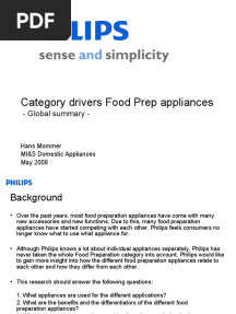 Global Results Category Drivers Food Preparation