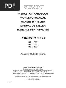 Carte Service Fendt Farmer 300 C