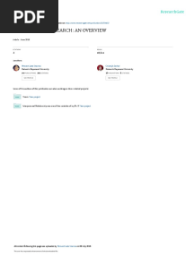 Ethnography Research: An Overview: June 2019