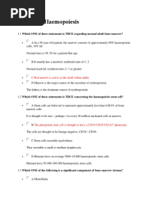 Hoffbrands Haematology Online MCQS