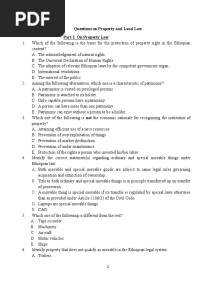 Property and Land Law Exam