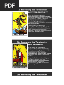 Bedeutung Von Tarotkarten