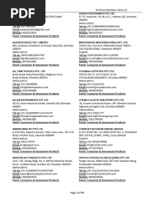 Plastic Export Product Companies