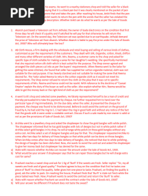Sales of Goods Act Case Studies