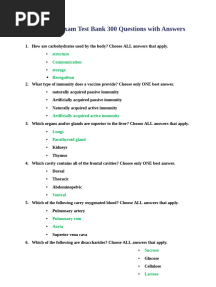 Ati Teas 7 Exam Test Bank 300 Questions With Answers