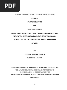 (B) OGUNDOKUN ROUTE SURVEY PROJECT REPORT-1