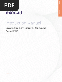 Exocad Instruction Manual Creating Implant Libraries Using exoImplantEditor-en
