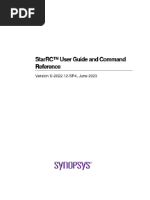 StarRC™ User Guide and Command Reference