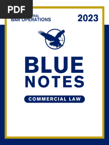 2023 - BLUE NOTES - Commercial Law