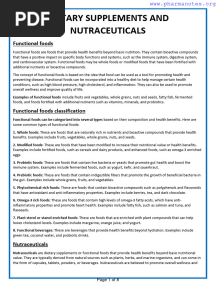 Dietary Supplements and Nutraceuticals WWW - Pharmanotes.org (2) - Merged