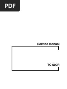 TC 500 Service Manual