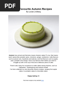 My Favourite Autumn Recipes by Louise Lindberg