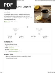 How To Make Coffee Loophole Coffee - The Golden Lamb 2