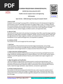 Image Processing and Computer Vision Unit 1