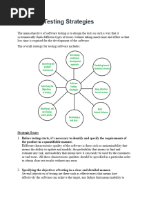 Software Testing Strategies