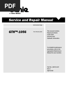 Genie GTH-1056 Service Manual (S-N Gth10e12500-15999)