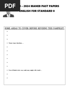 2010 To 2024 English Maneb Past Papers For Pslce Section D Only With Answers QQQ