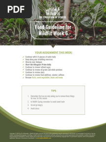 Wild Fit Week 6 Food Guideline