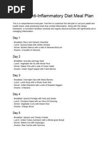 21-Day Anti-Inflammatory Diet Meal Plan PDF