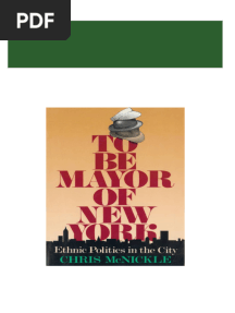 PDF To Be Mayor of New York (Columbia History of Urban Life) Chris McNickle download