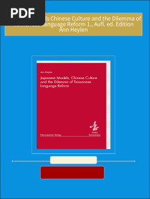 Instant Access to Japanese Models Chinese Culture and the Dilemma of Taiwanese Language Reform 1., Aufl. ed. Edition Ann Heylen ebook Full Chapters