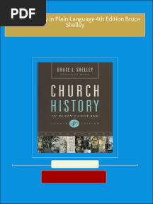Church History in Plain Language 4th Edition Bruce Shelley All Chapters Instant Download