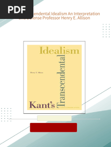Download Complete Kant s Transcendental Idealism An Interpretation and Defense Professor Henry E. Allison PDF for All Chapters