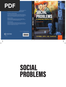 Social Problems a Canadian Perspective 6th Edition