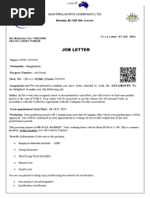 7690611970 Nirob Hossain Australian Job Offer