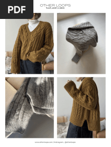 Tulip Loop v Neck-Englisk