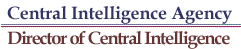 Central Intelligence Agency, Director of Central Intelligence