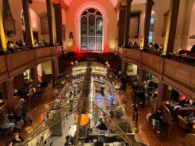 <p>Easter service: The Church Bar in central Dublin</p>