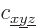 $c_{{\underline x}{\underline y}{\underline z}}$