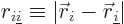 $r_{i{\underline i}}\equiv\vert{\skew0\vec r}_i-{\skew0\vec r}_{\underline i}\vert$