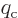 $q_{\rm {c}}$