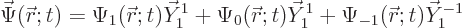 \begin{displaymath}
\skew{-1}\vec\Psi({\skew0\vec r};t) = \Psi_1({\skew0\vec r}...
...vec r};t)\vec Y_1^1 + \Psi_{-1}({\skew0\vec r};t)\vec Y_1^{-1}
\end{displaymath}