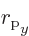 $r_{\rm {p}}\strut_y$