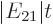 $\vert E_{21}\vert t$