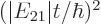 $(\vert E_{21}\vert t/\hbar)^2$